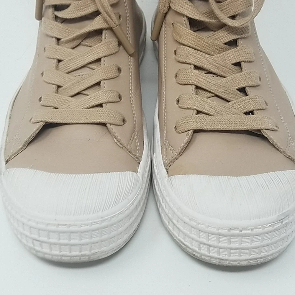 Topshop women 37 Titan high top nude sneaker‎